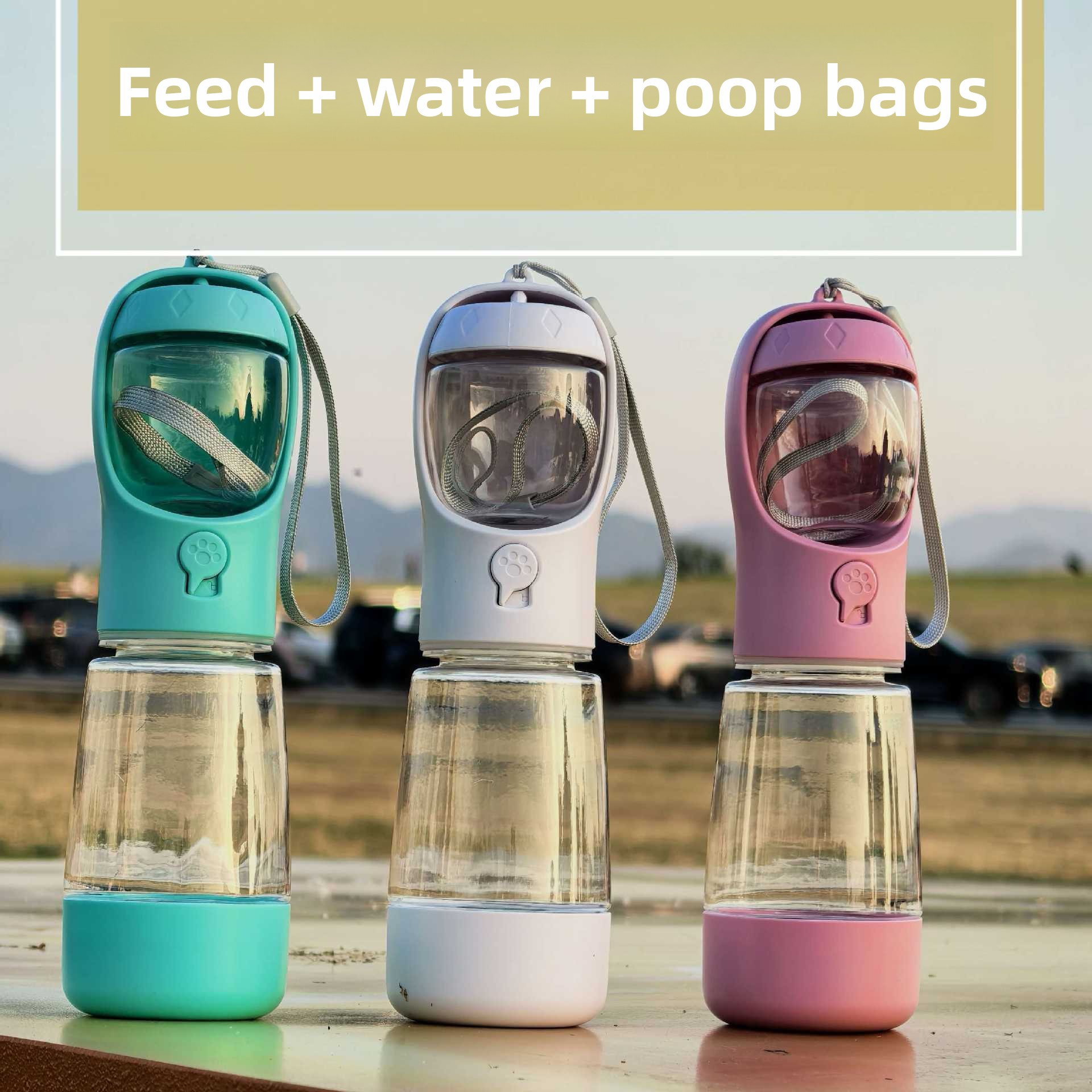 Pet Multi-Purpose Portable Outdoor Water Bottle