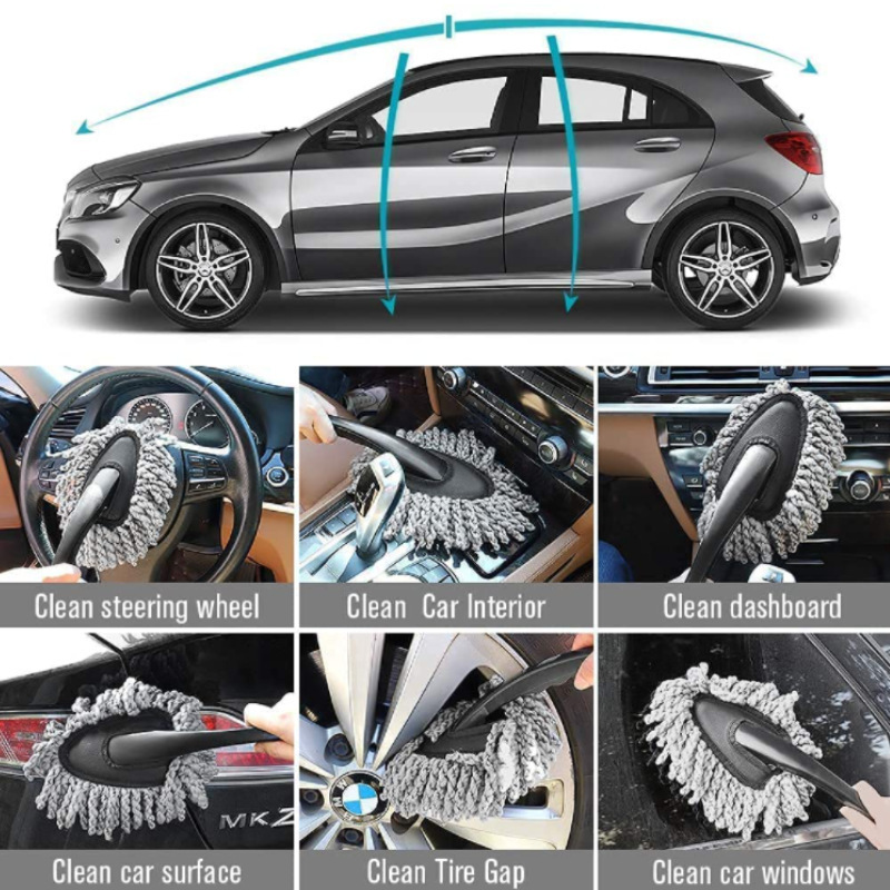 9-Piece Car Wash Kit with Microfiber Towels and Gloves