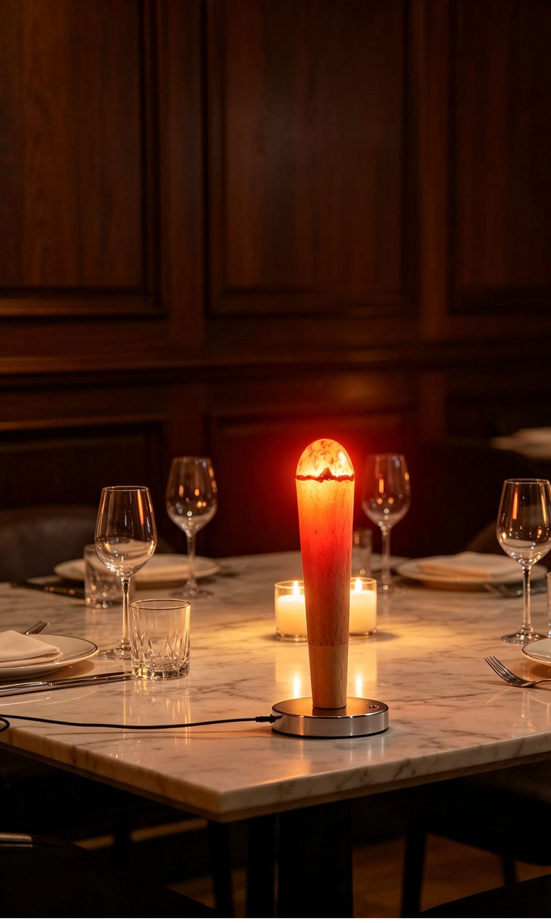 Creative simulation bonfire atmosphere table lamp