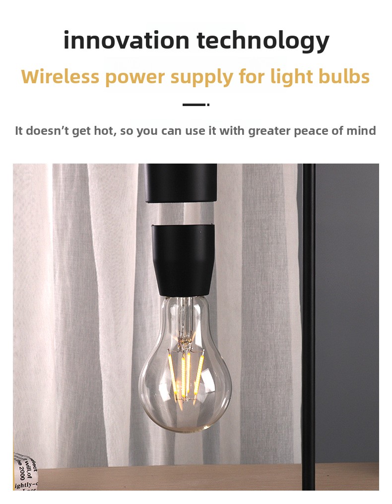 Magnetic Levitating LED Light Bulb Desk Lamp