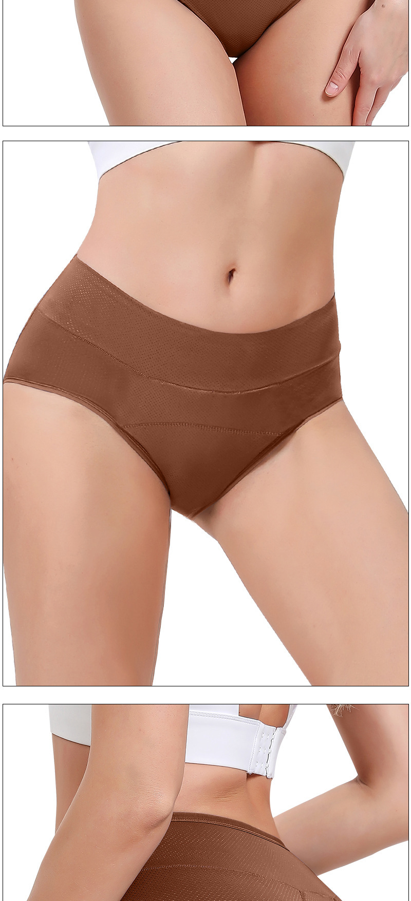 3-layer absorbent breathable period panties for women