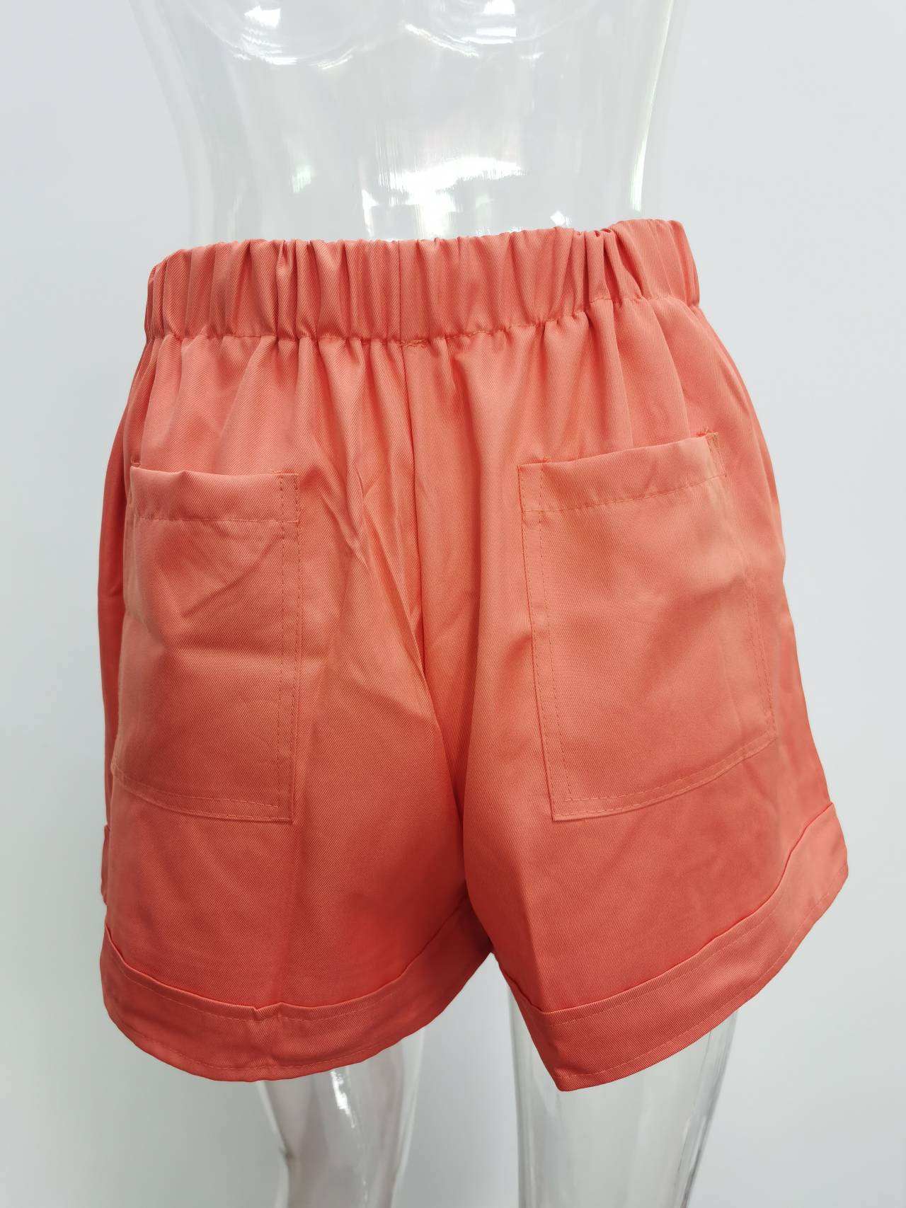 Women's High Waist Drawstring Wide Leg Woven Shorts