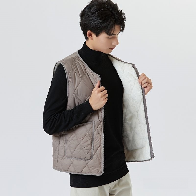 Men's Fleece-Lined Thickened Zip Jacket
