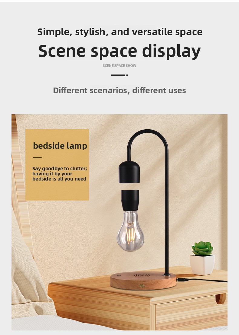 Magnetic Levitating LED Light Bulb Desk Lamp