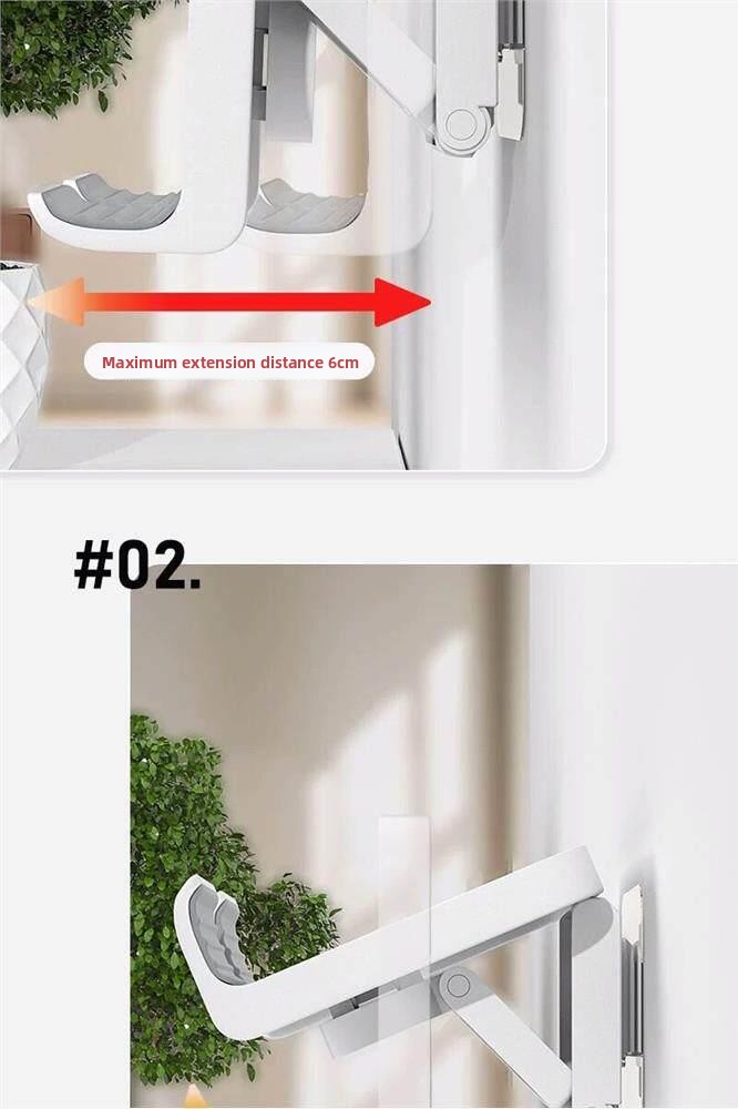 Wall-mounted mobile phone rack