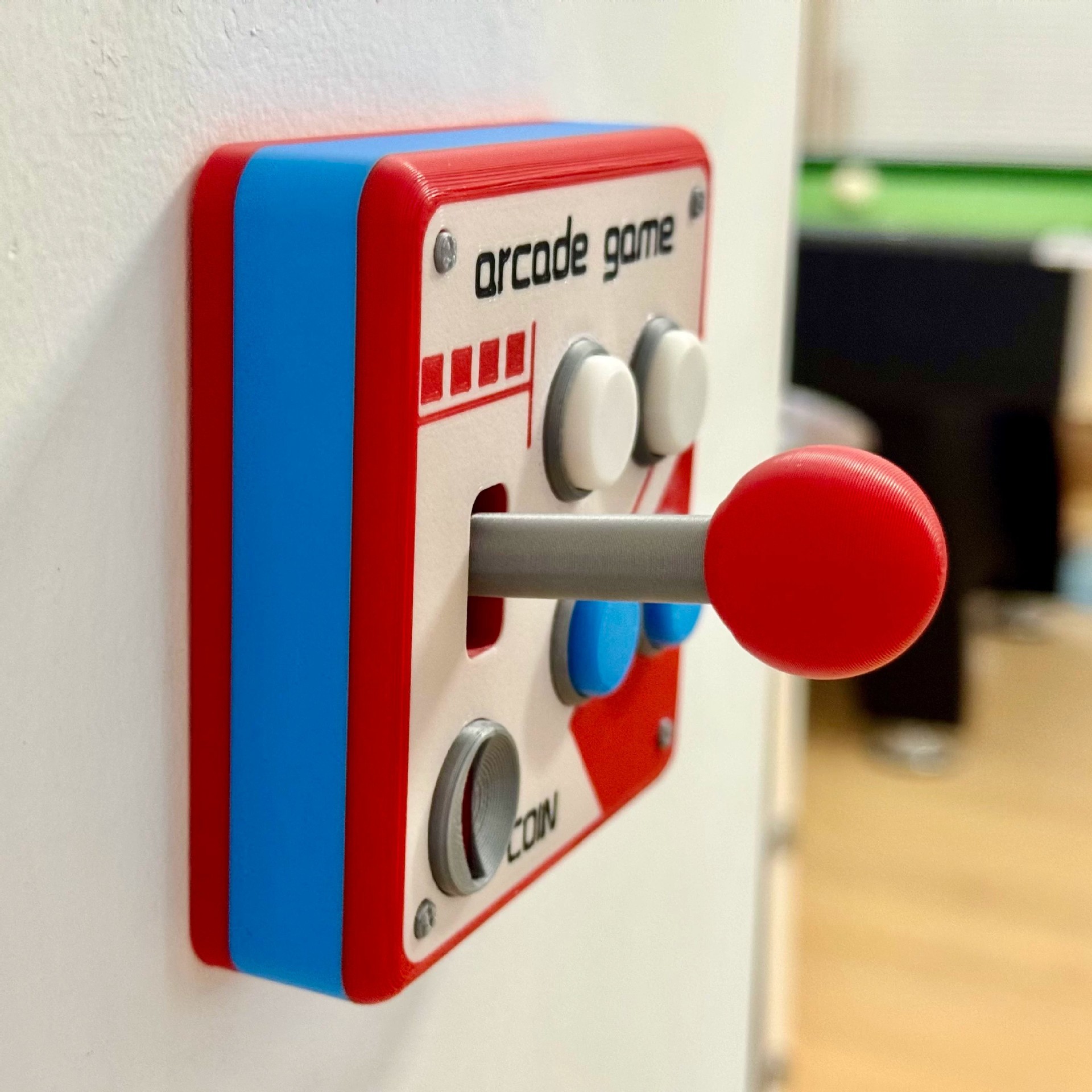 Retro Arcade Style 3D Printed Light Switch Cover