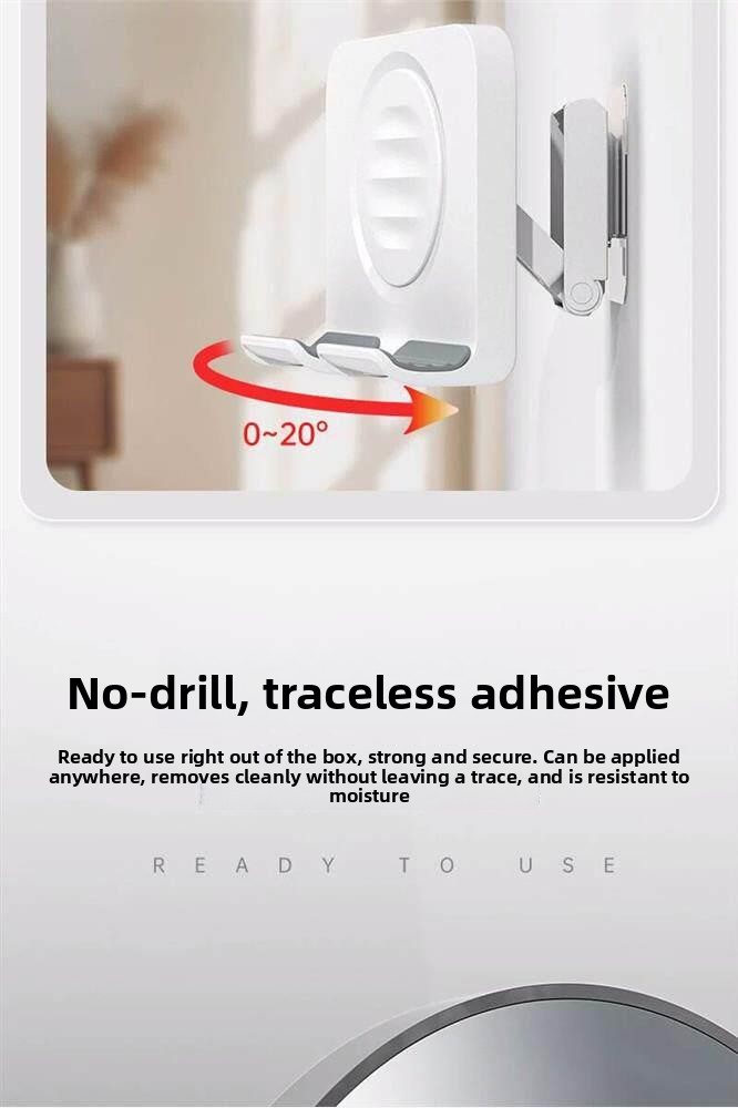 Wall-mounted mobile phone rack