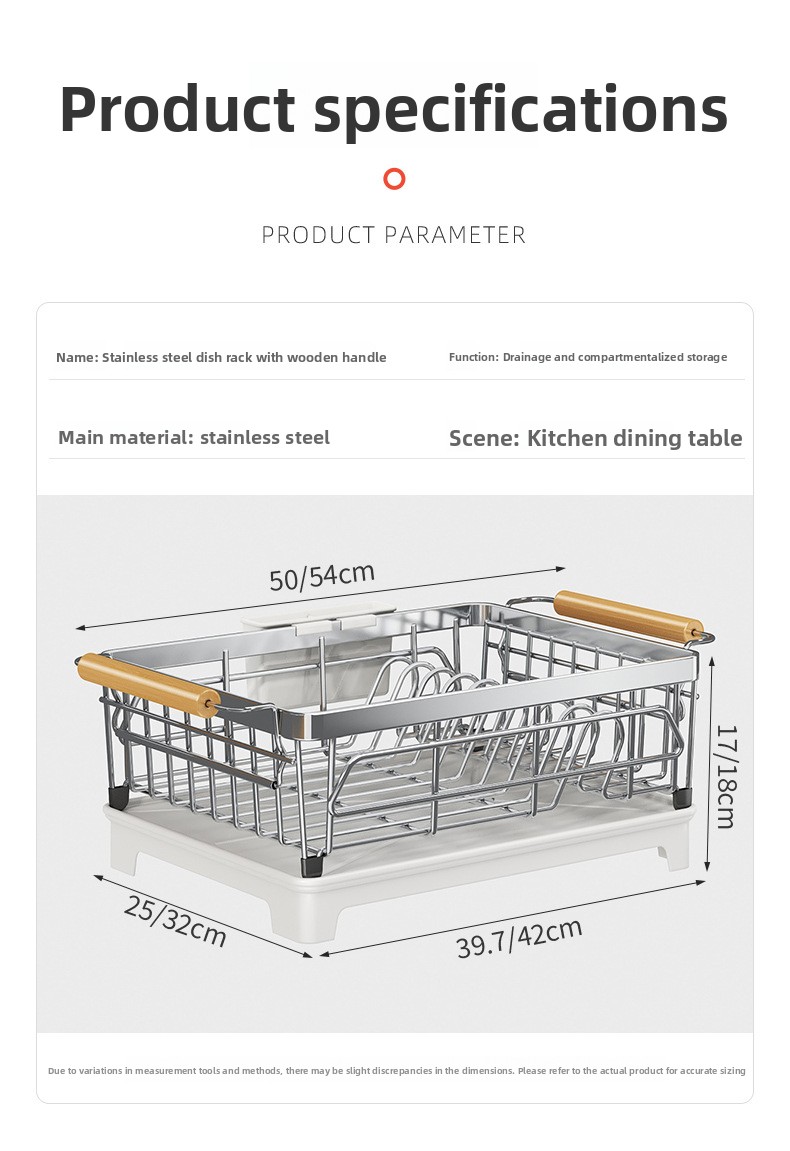 Stainless steel dish and bowl storage rack