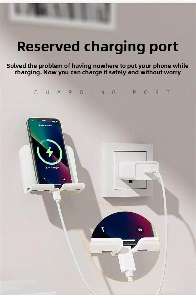 Wall-mounted mobile phone rack
