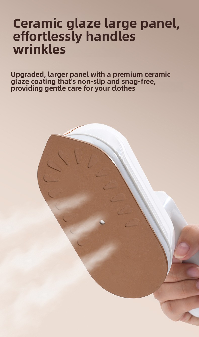 2-in-1 Foldable Handheld Garment Steamer and Iron, Portable Mini Travel Steamer