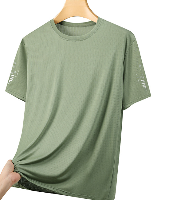 Men's Ice Silk Short Sleeve T-Shirt