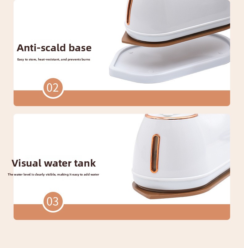 2-in-1 Foldable Handheld Garment Steamer and Iron, Portable Mini Travel Steamer