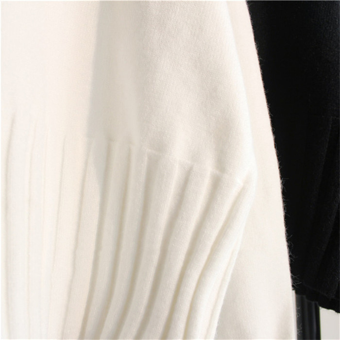 Women's Core-Spun Yarn Turtleneck Knit Sweater, Slim Fit