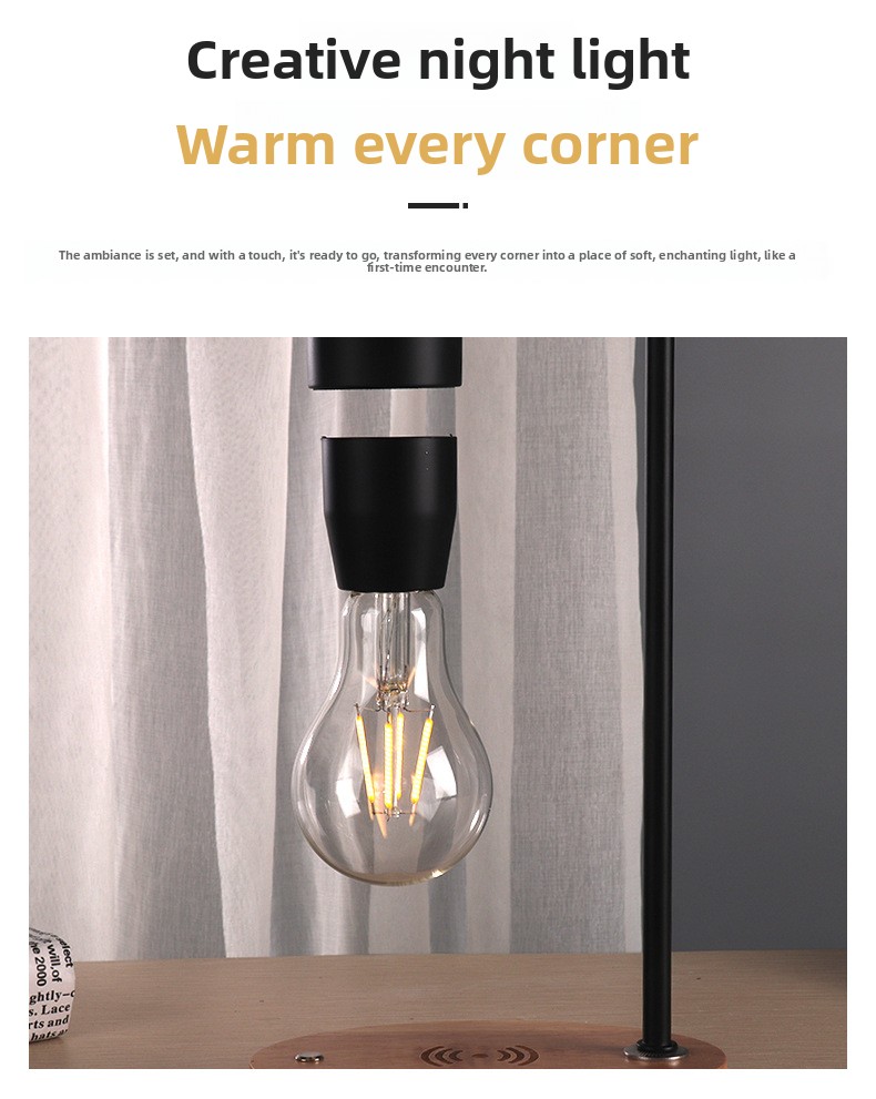 Magnetic Levitating LED Light Bulb Desk Lamp