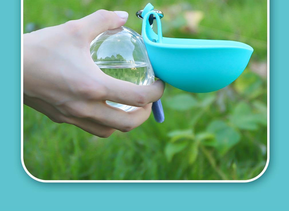 Foldable Portable Pet Water Bottle 285ml Large Capacity Outdoor Dog Cat Drinking Cup