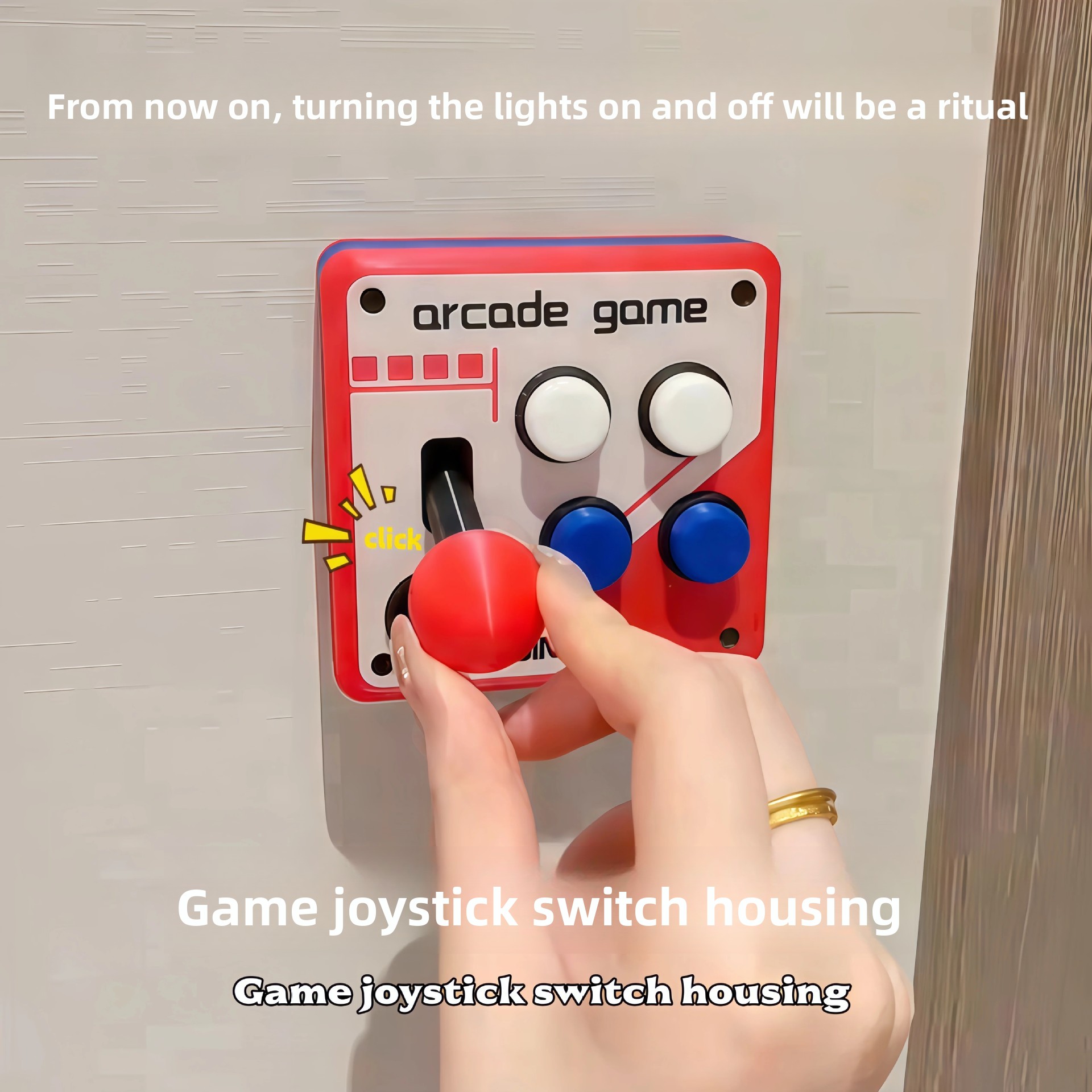 Retro Arcade Style 3D Printed Light Switch Cover