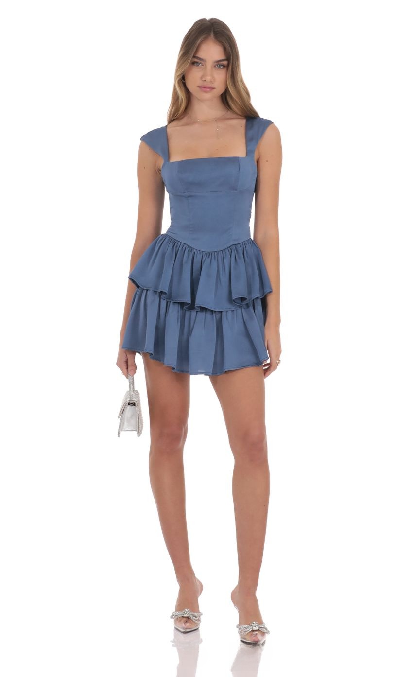 Women's Square Neck Sleeveless Smocked Mini Dress