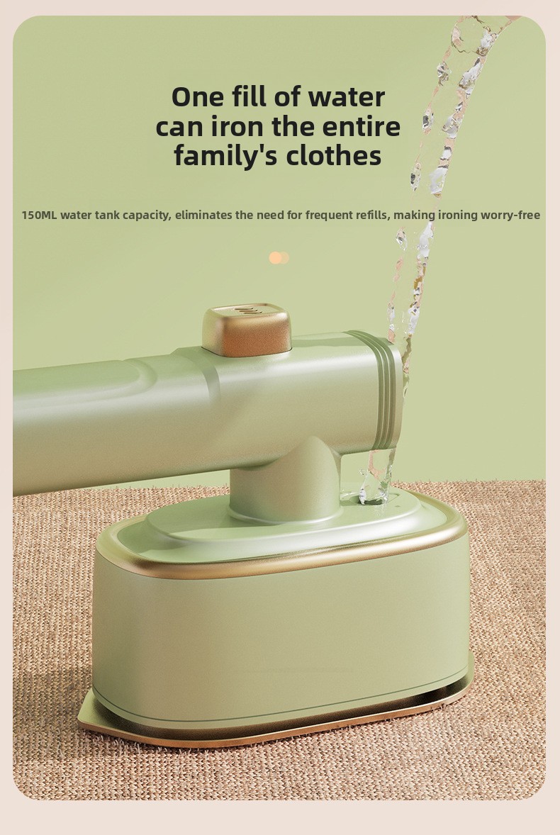 2-in-1 Foldable Handheld Garment Steamer and Iron, Portable Mini Travel Steamer