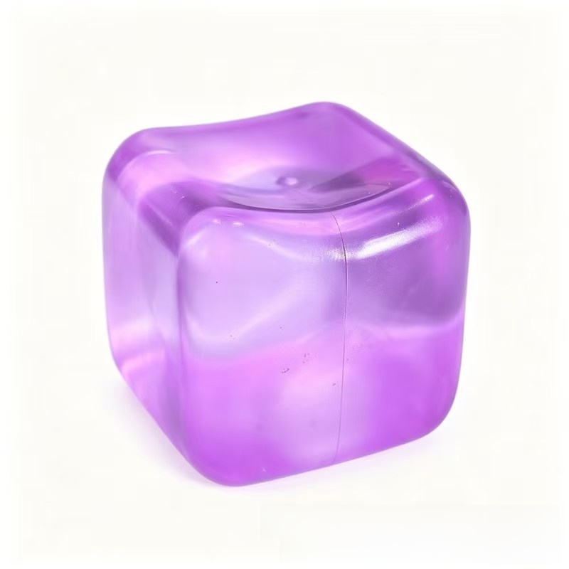 Slow Rebound TPR Squishy Fidget Toy, Block and Ball Shapes