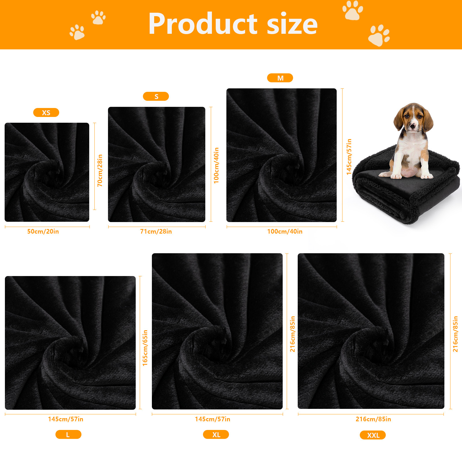 Reversible Flannel and Sherpa Pet Blanket with Lining Layer