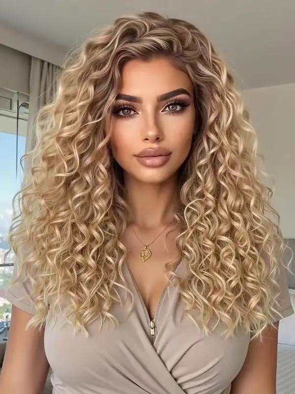 13x4 Lace Front Long Curly Wig, Middle Part, 20 to 40 Inch