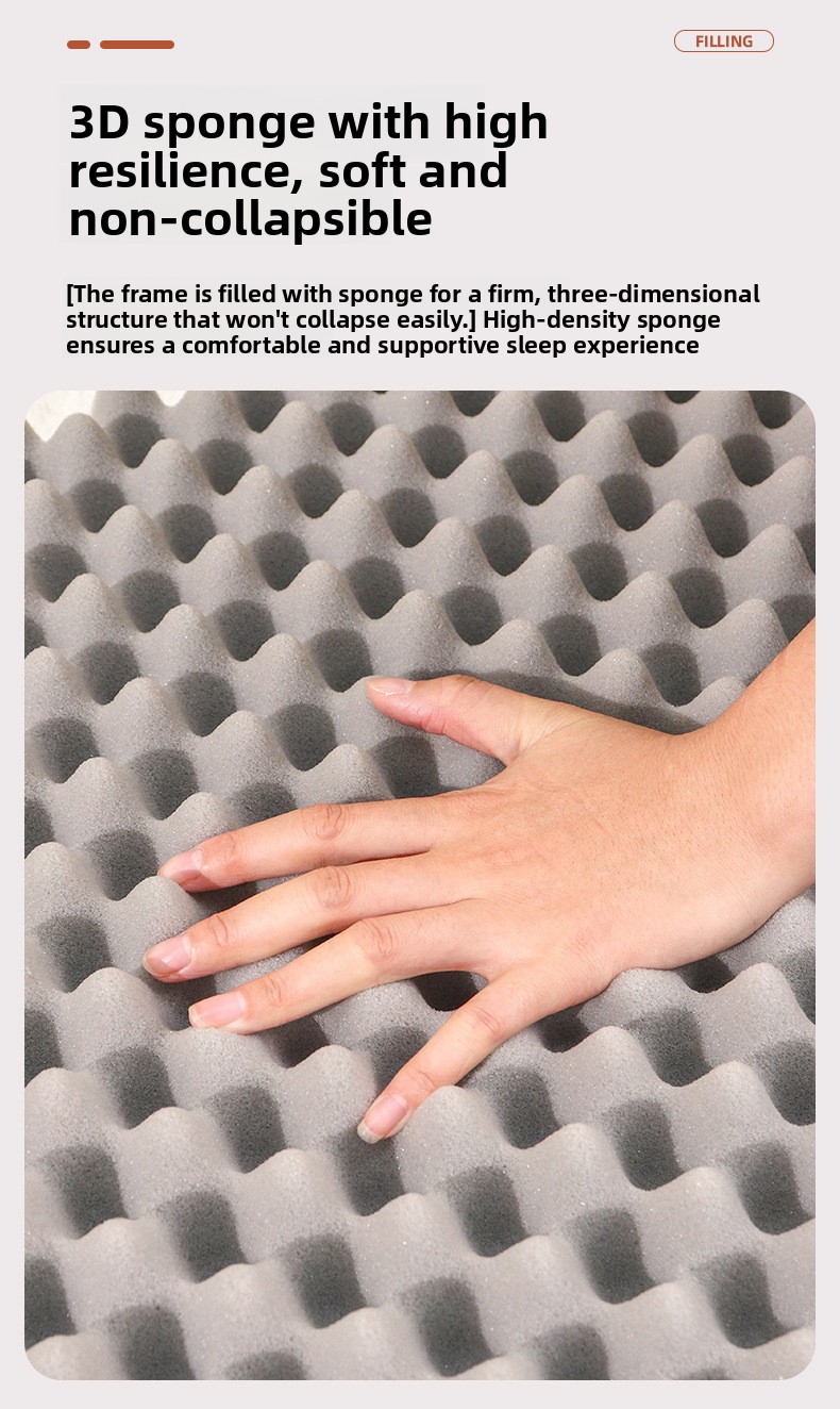Ultra-Soft Plush Square Pet Bed Mat with Sponge Filling