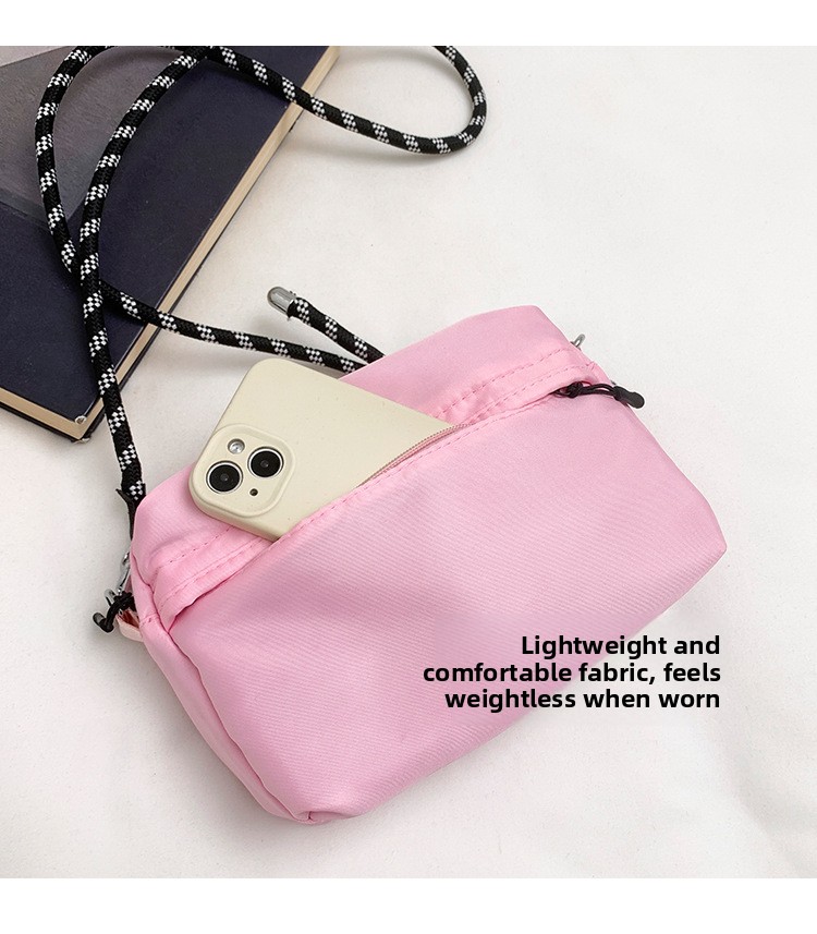 Women's Lightweight Nylon Mini Square Crossbody Camera Bag