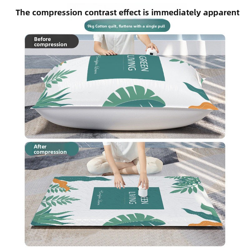 Reusable vacuum compression storage bag