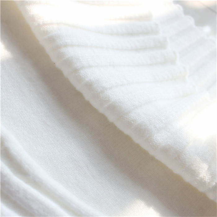 Women's Core-Spun Yarn Turtleneck Knit Sweater, Slim Fit