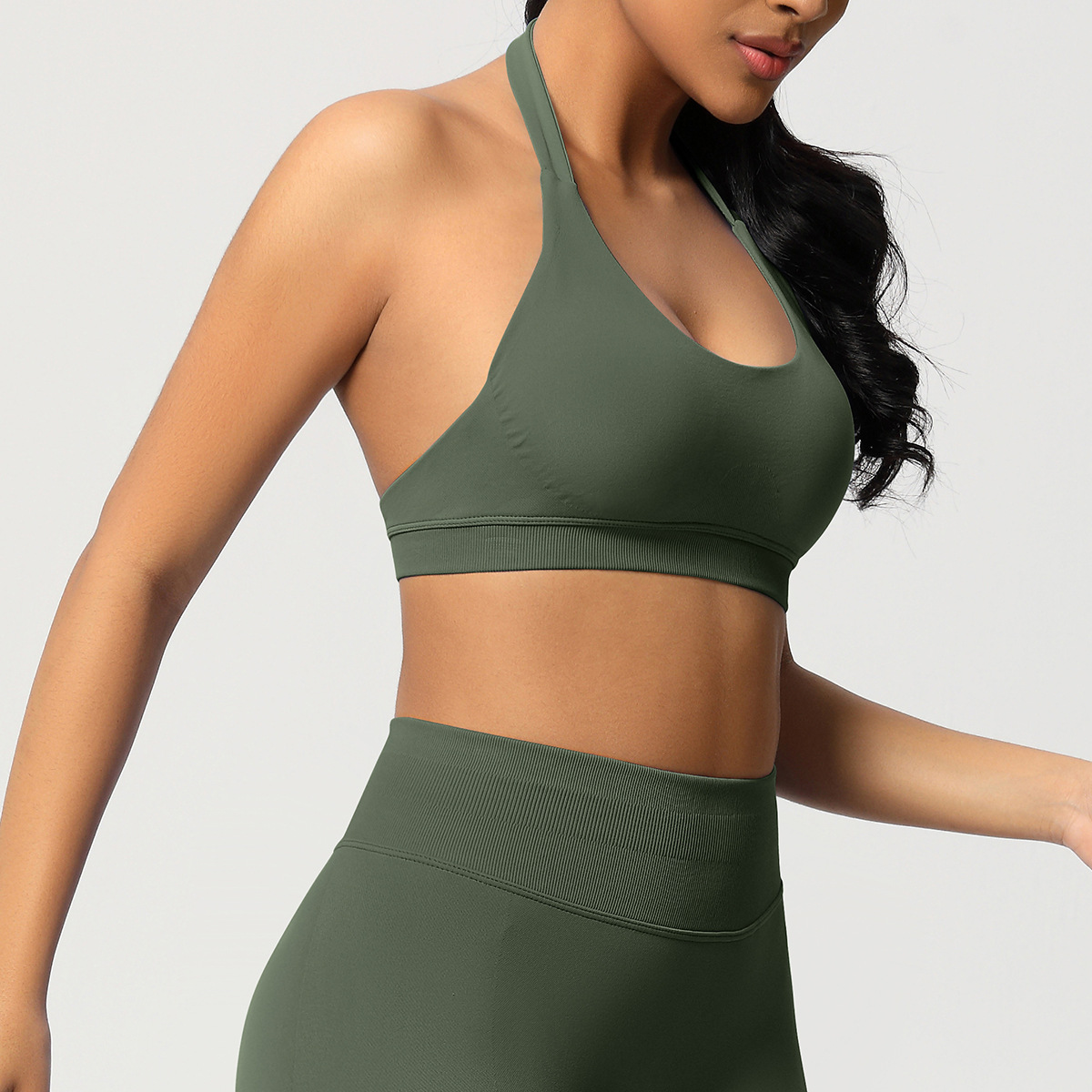 Women's Seamless Sports Bra and Leggings Set