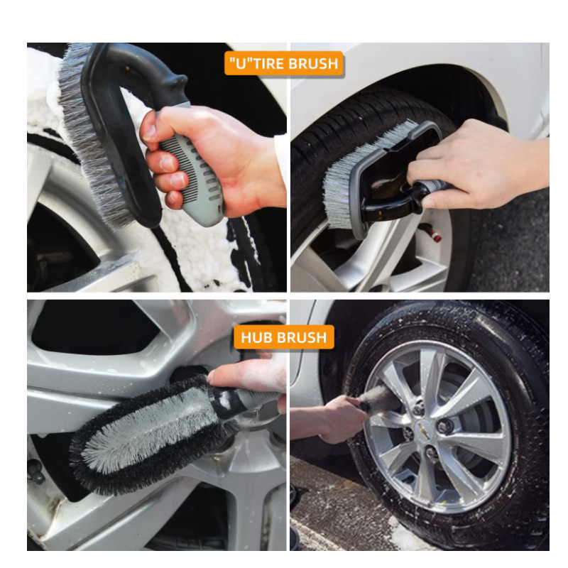 9-Piece Car Wash Kit with Microfiber Towels and Gloves