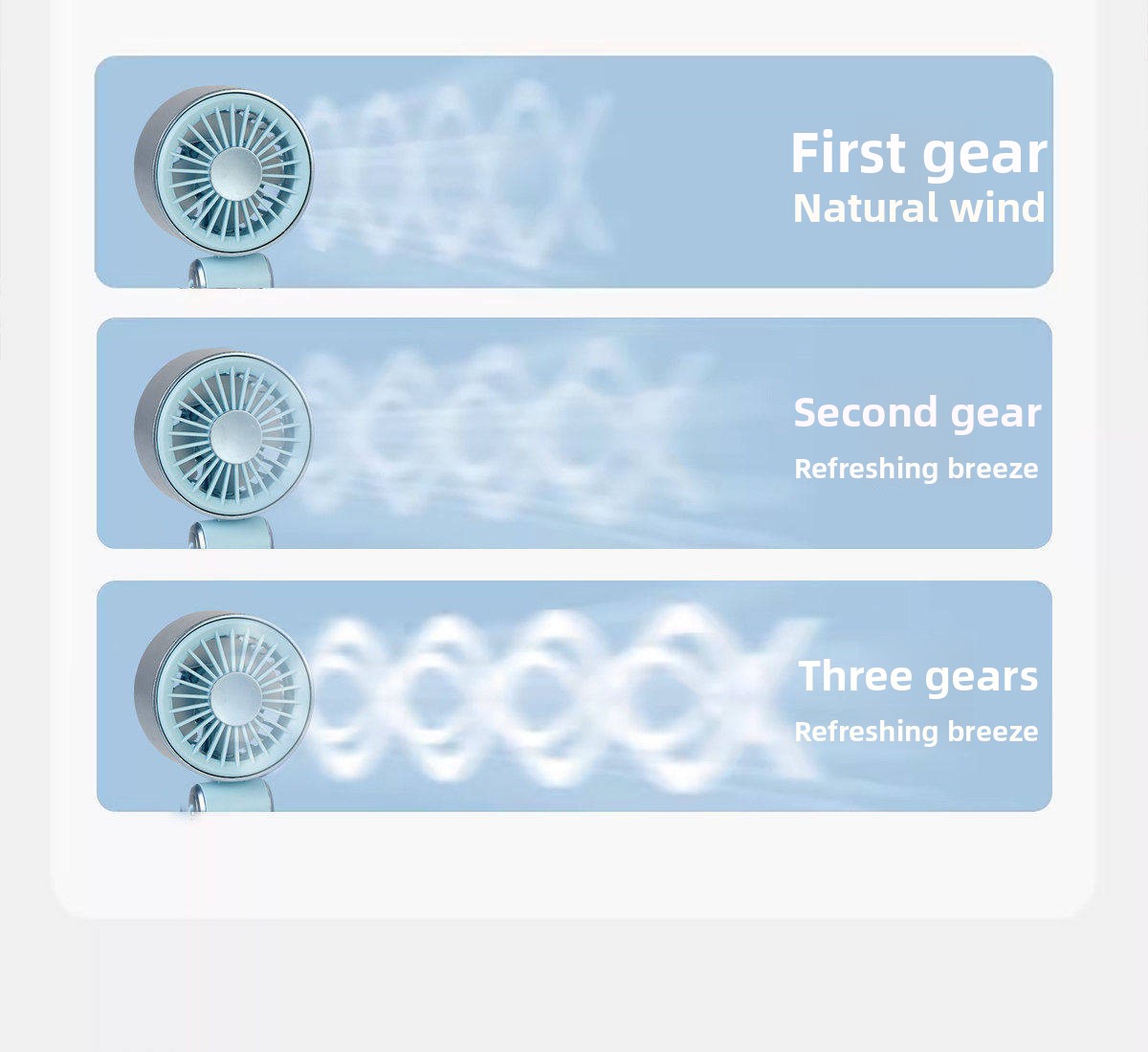 Foldable USB Rechargeable Mini Handheld Fan