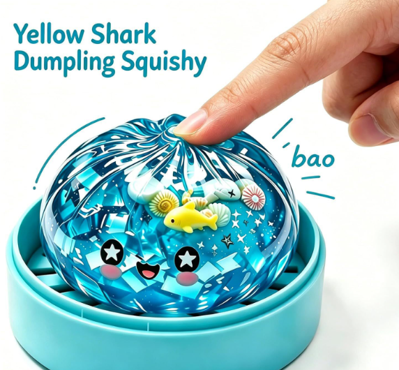 Slow Rising TPR Squeeze Toy, Ghost, Shark and Dumpling Styles