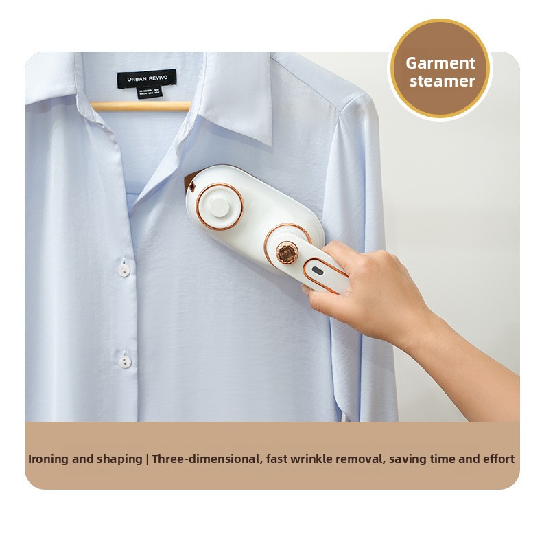 2-in-1 Foldable Handheld Garment Steamer and Iron, Portable Mini Travel Steamer