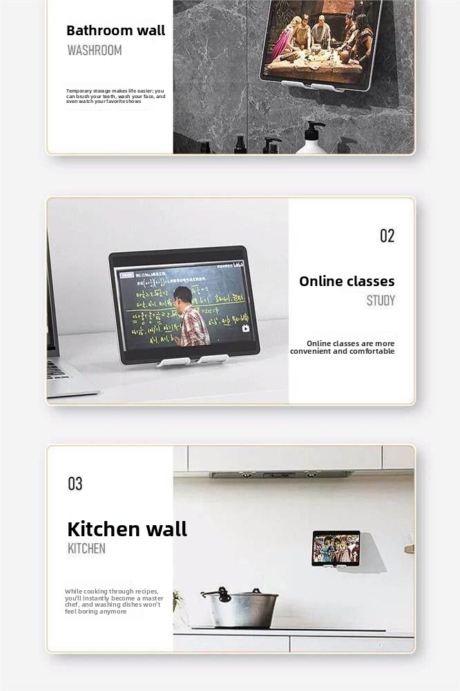 Wall-mounted mobile phone rack