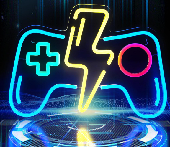 Customizable LED Neon Sign Gamepad Light for Room Decor