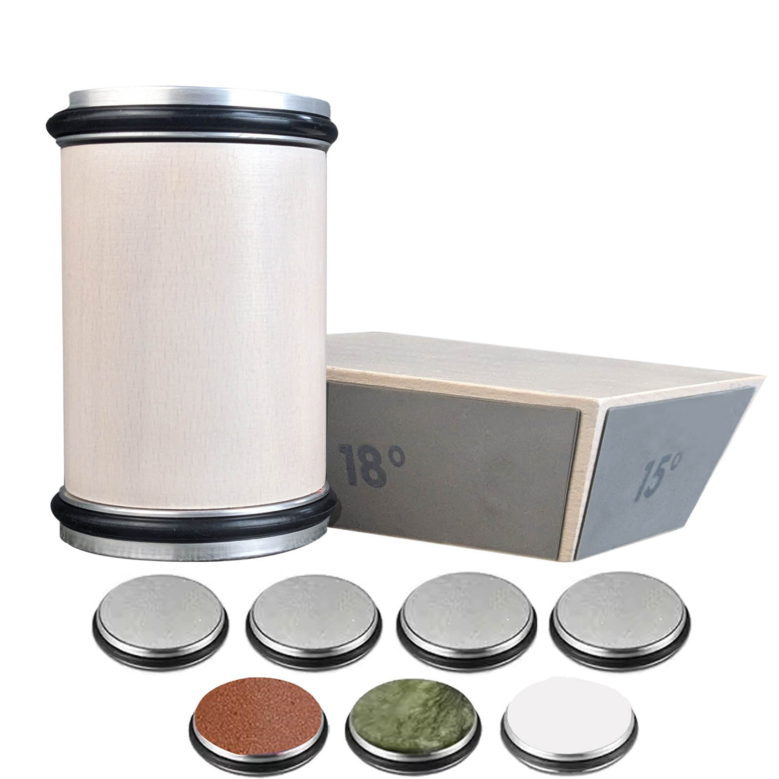 Diamond Knife Sharpener with Whetstone, Roller and Grit Options