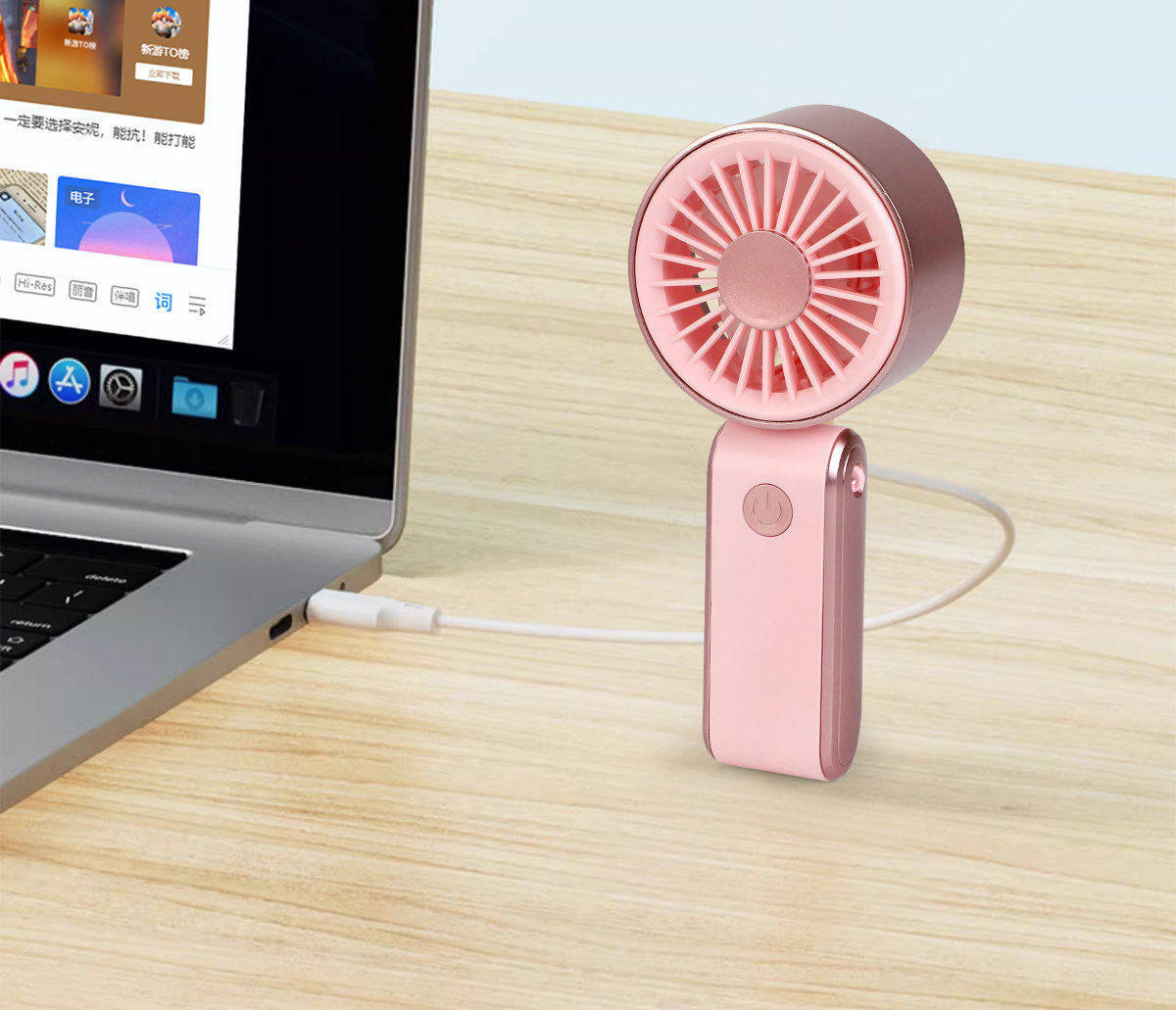 Foldable USB Rechargeable Mini Handheld Fan