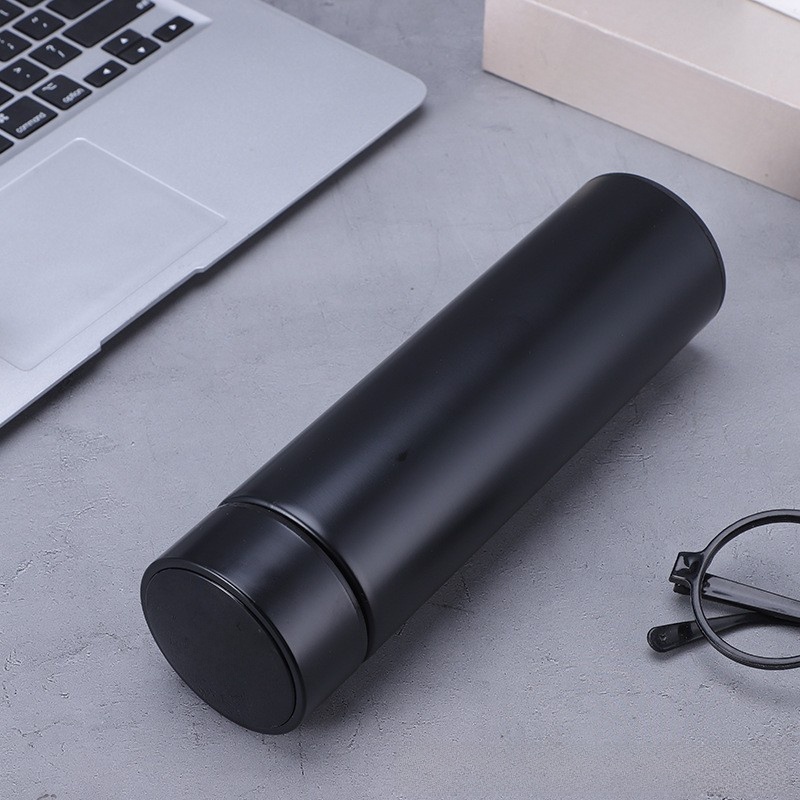 500ml Insulated Tea Bottle with LED Temperature Display Lid and Strainer