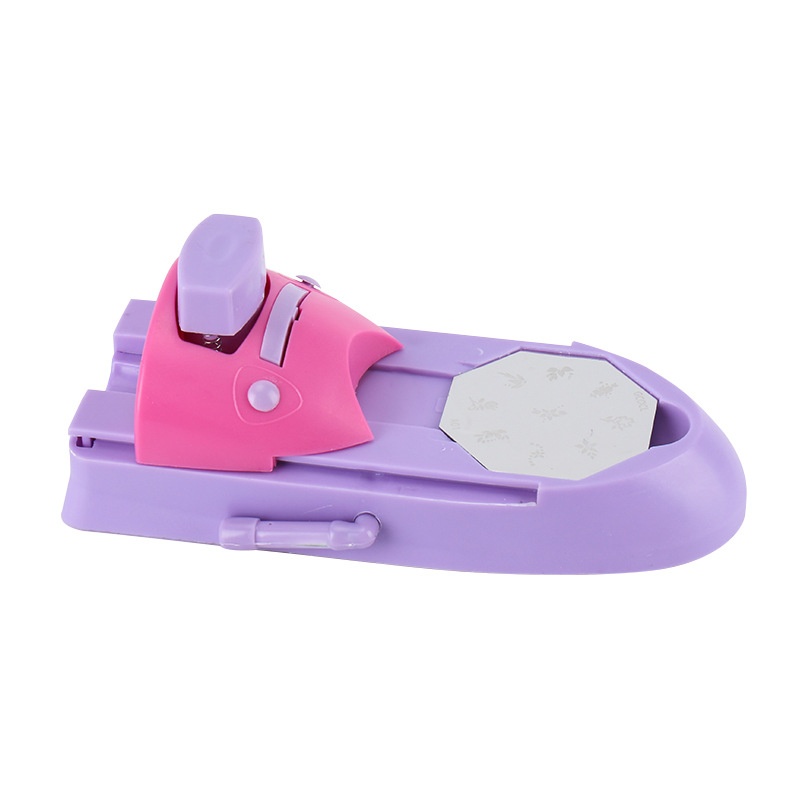 DIY Nail Art Stamper with 6 Pattern Plates and Stamp Head for Fingernail Printing Tool