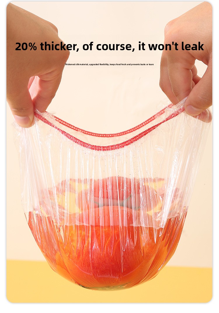 Disposable Food-Grade Plastic Refrigerator Storage Bag Covers for Bowls