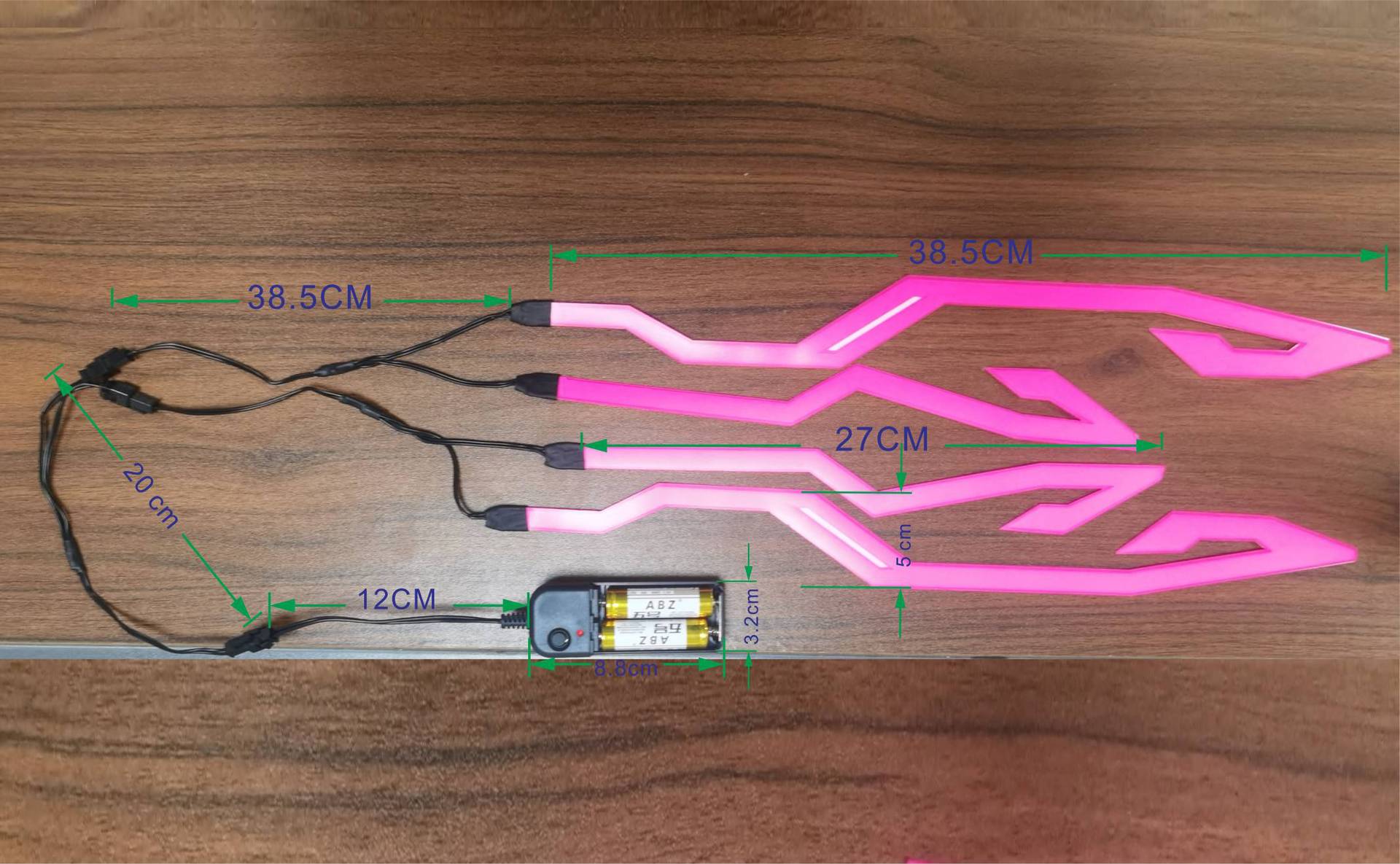 Self-Adhesive EL Light Strip for Motorcycle Helmets