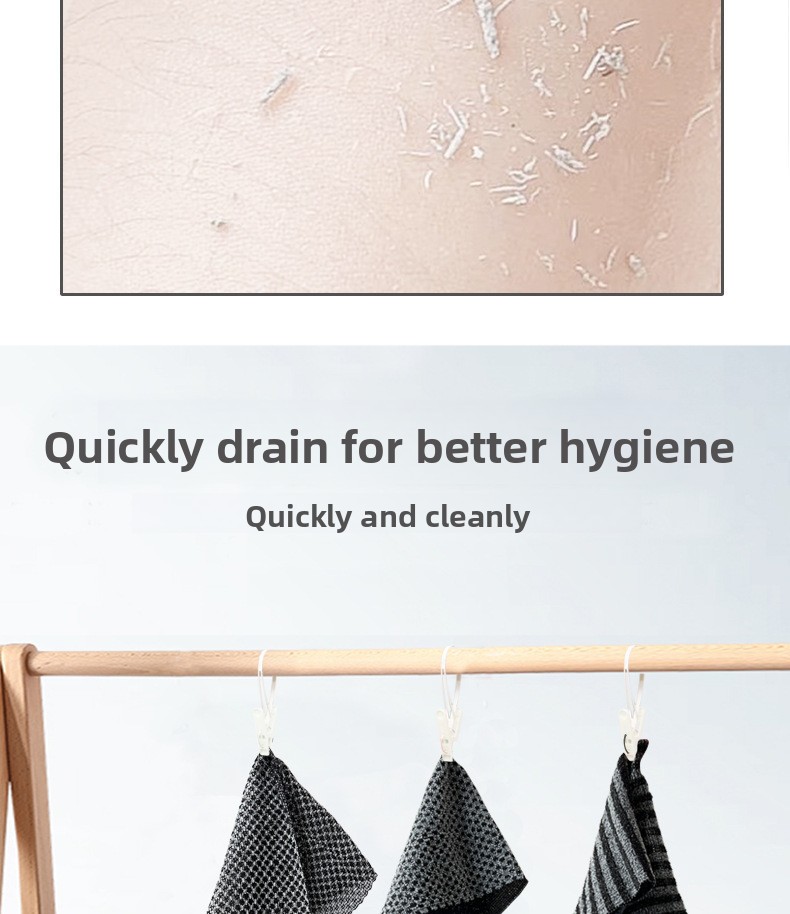Long Nylon Exfoliating Back Scrubber Towel for Shower and Sauna