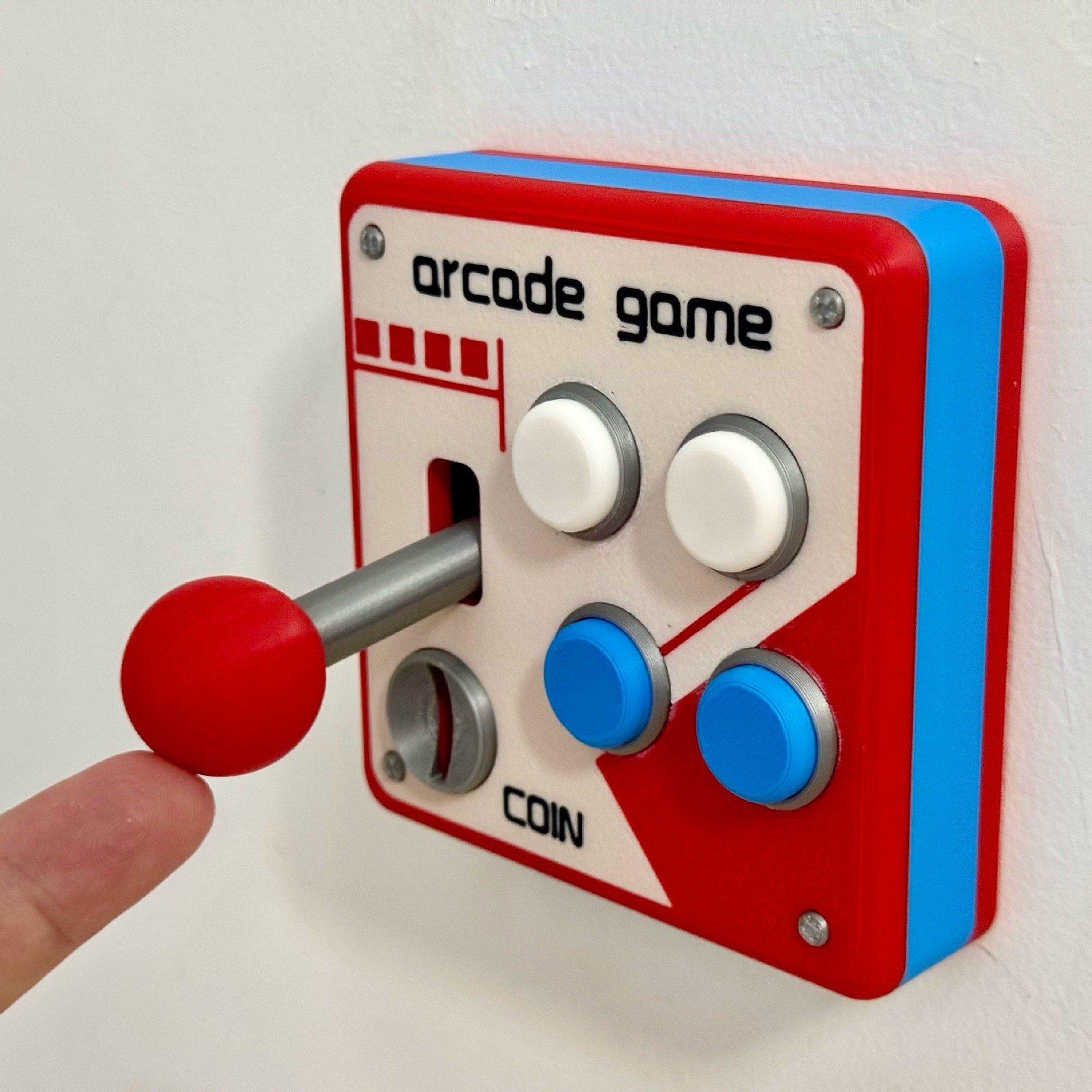 Retro Arcade Style 3D Printed Light Switch Cover
