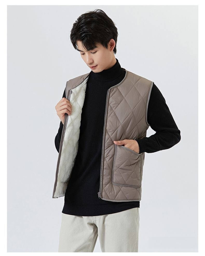 Men's Fleece-Lined Thickened Zip Jacket