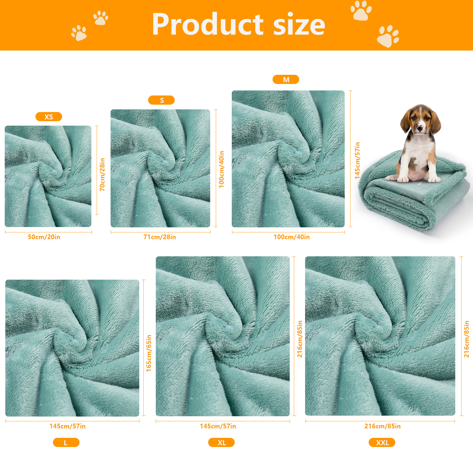 Reversible Flannel and Sherpa Pet Blanket with Lining Layer
