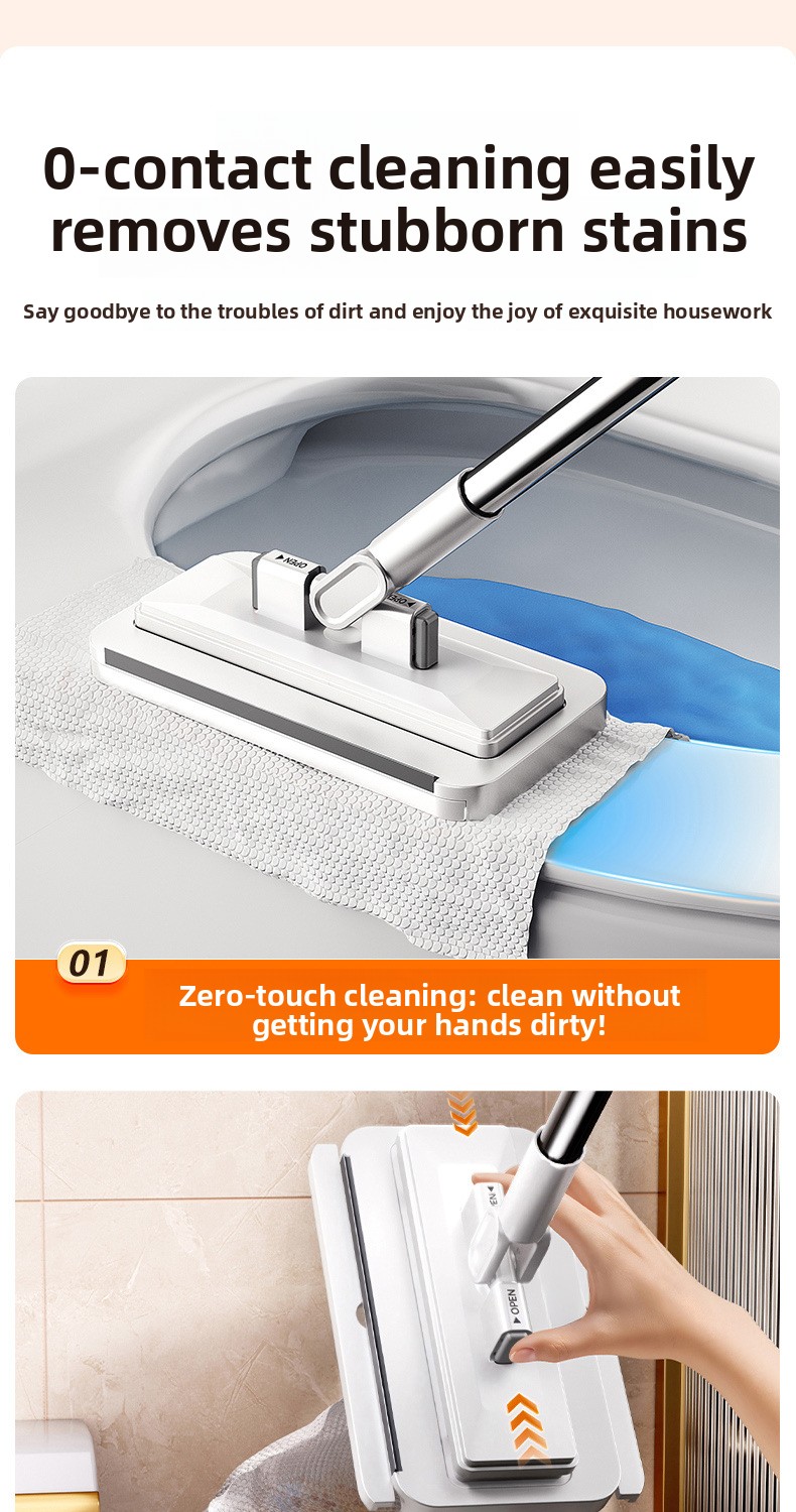 Automatic flat plate lazy mop