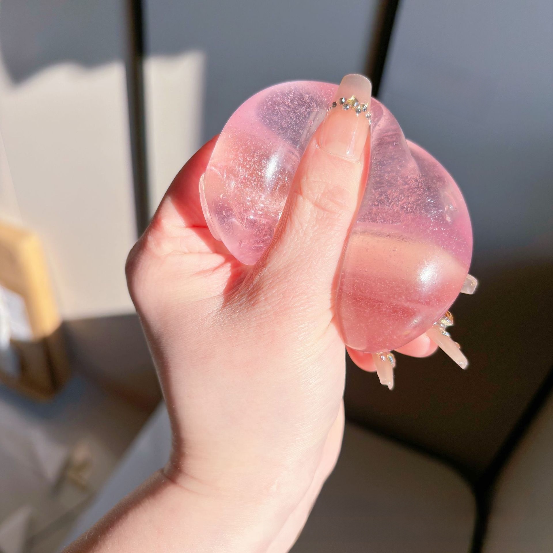 Handmade Maltose Squishy Slow Rising Stress Relief Ball Fruit Shaped Fidget Toy
