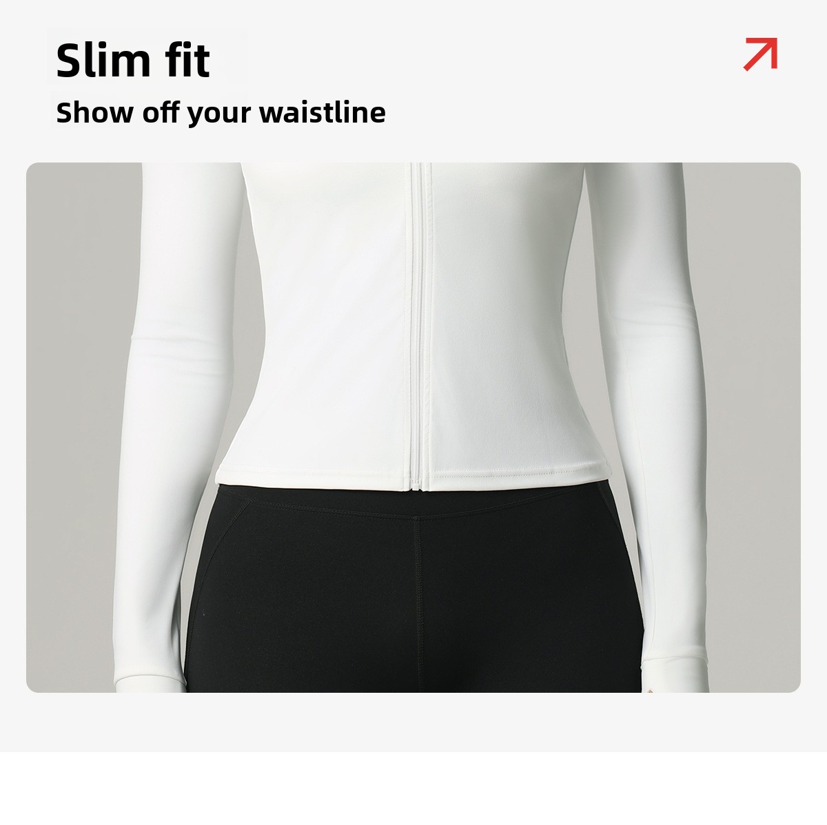 Women's Quick-Dry Slim-Fit Long Sleeve Sports Jacket