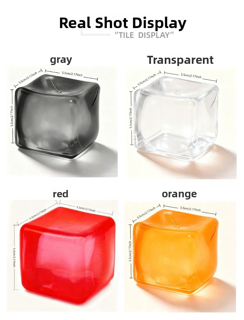 Ice cube pinch music decompression toy